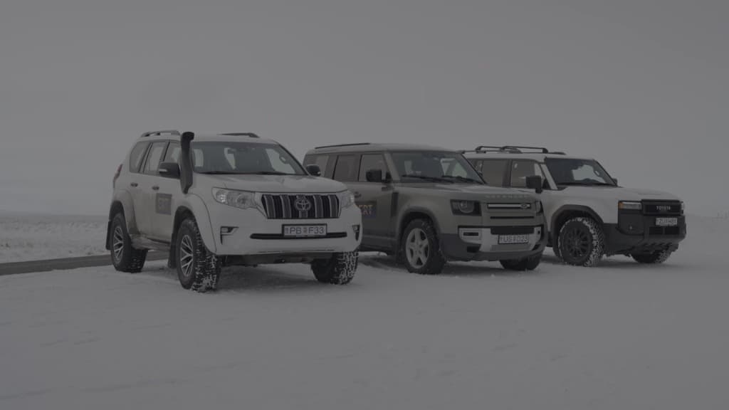 Epic Road Trips convoy on frozen Arctic routes